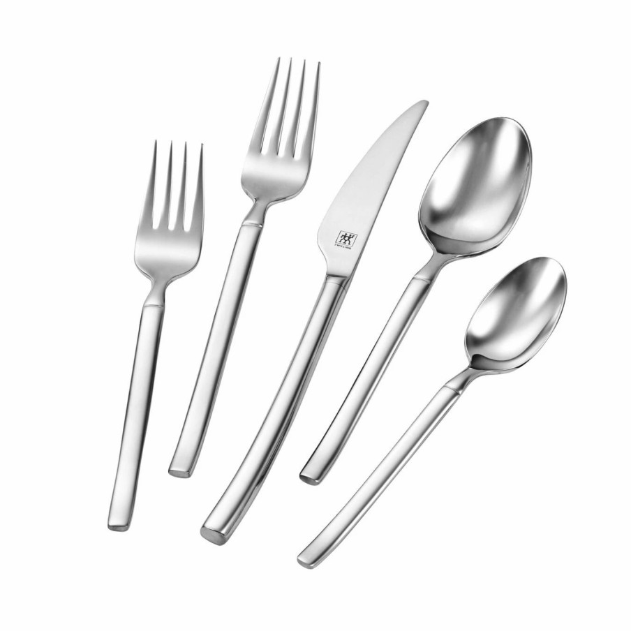 Zwilling * | Cheapest Zwilling Opus (Polished) 45-Pc Flatware Set, 18/10 Stainless Steel