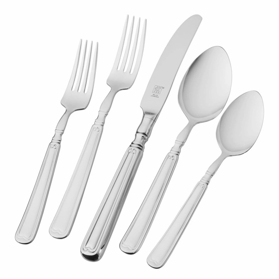 Flatware * | Best Reviews Of Zwilling Vintage 45-Pc Flatware Set, 18/10 Stainless Steel