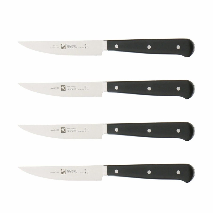 Knives * | Best Pirce Zwilling Steak Sets 4-Pc, Porterhouse Steak Knife Set In Beechwood Box